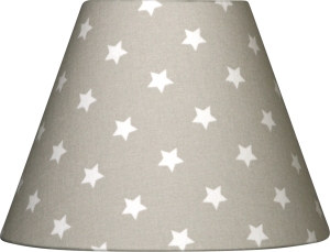 Lampenschirm hellbeige mit Sternen M